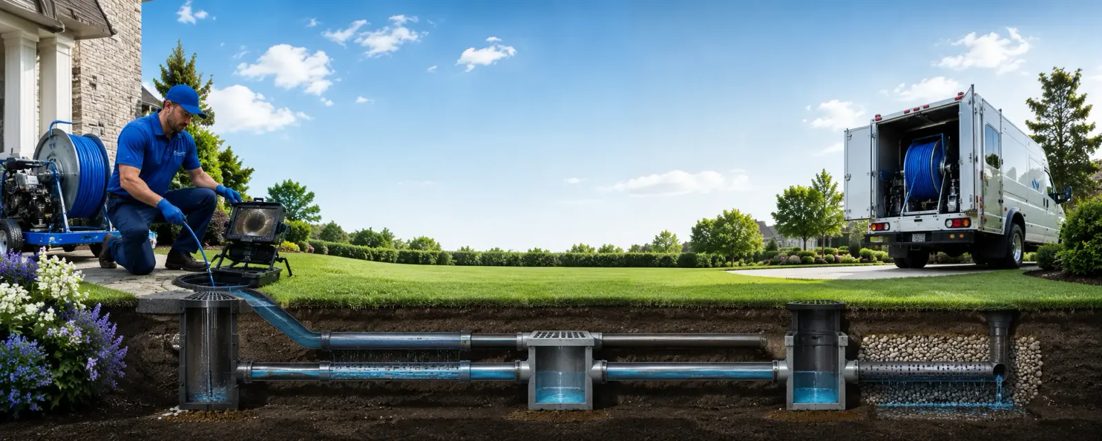Outdoor drain cleaning information for Springville, NY